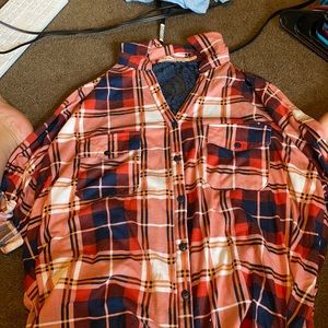 Half sleeve flannel